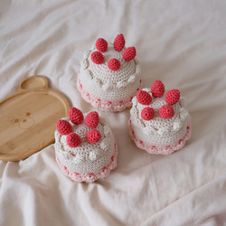 ♡ちびぐるみ♡ケーキわんちゃんセット♡ くまちゃんサンタのセンイルケーキ 5号（Milkymoco） | Cake.jp