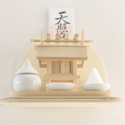 神棚《いせ》 置き・壁掛け兼用 極小 神棚 モダン コンパクト 御札立て