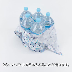 あずまトート～椿ならび～　綿100％　持ち手が長くてエコバッグにも使える　あずま袋 12枚目の画像