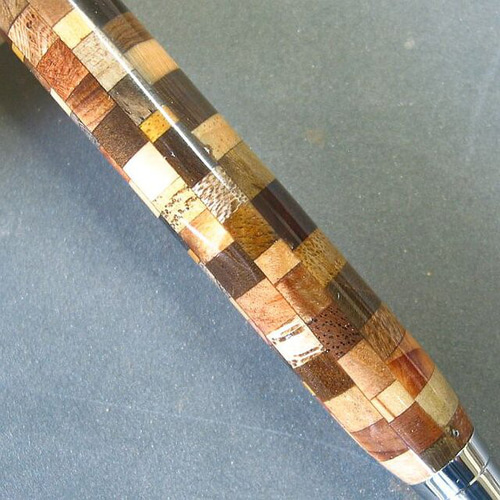 寄木】木軸シャープペン（0.5㎜）色とりどりの木材が綺麗【即日発送