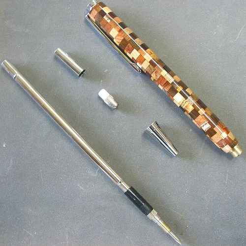 寄木】木軸シャープペン（0.5㎜）色とりどりの木材が綺麗【即日発送