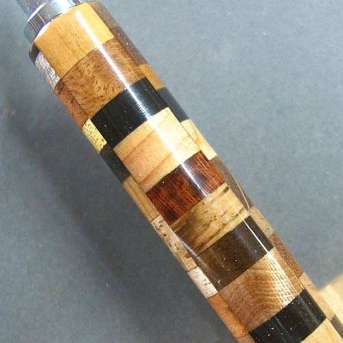 寄木】木軸シャープペン（0.5㎜）色とりどりの木材が綺麗【即日発送