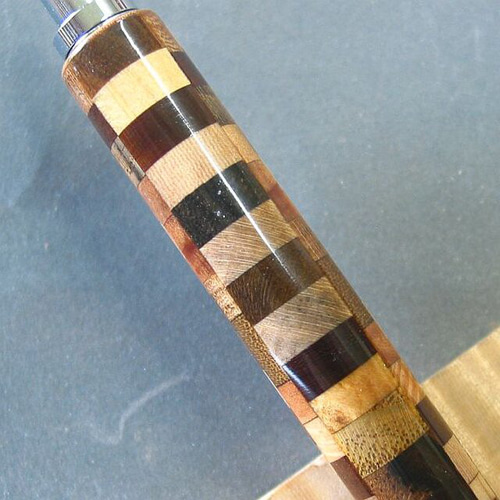 寄木】木軸シャープペン（0.5㎜）色とりどりの木材が綺麗【即日発送