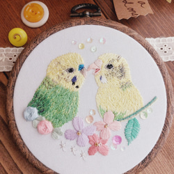 ラスト1点 最終セール】リンゴの刺繍アート（白フレーム付き）トウセイ