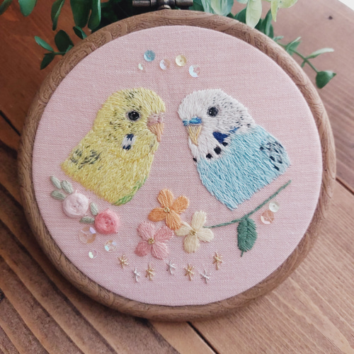 n*u様 ハンドメイド刺繍フレーム　金魚とアメショ さん n*u様 ハンドメイド刺繍フレーム 金魚とアメショ さん-ブランド