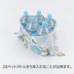 あずまトート～京椿～　綿100％　持ち手が長くてエコバッグにも使える　あずま袋 11枚目の画像