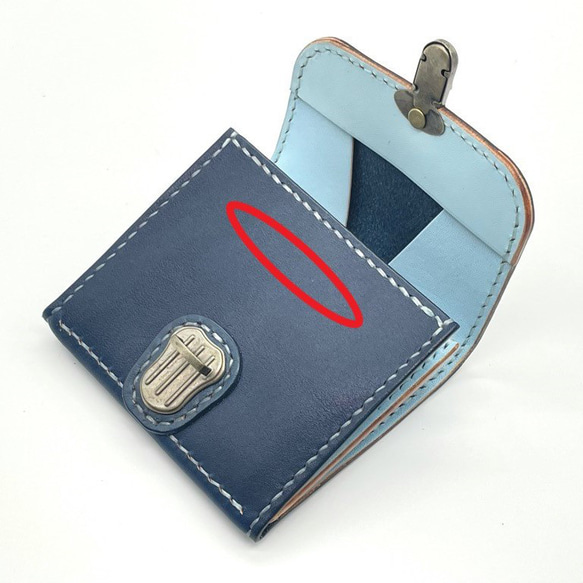 【22色から選べる・名入れ対応】革製ミニマルギャルソン財布　革色22色×ツートン×糸色15色×留め具3型 人気・おすすめ｜使いやすい・旅行におすすめ 品質保証 全国発送 日本国内発送・最短翌日お届け