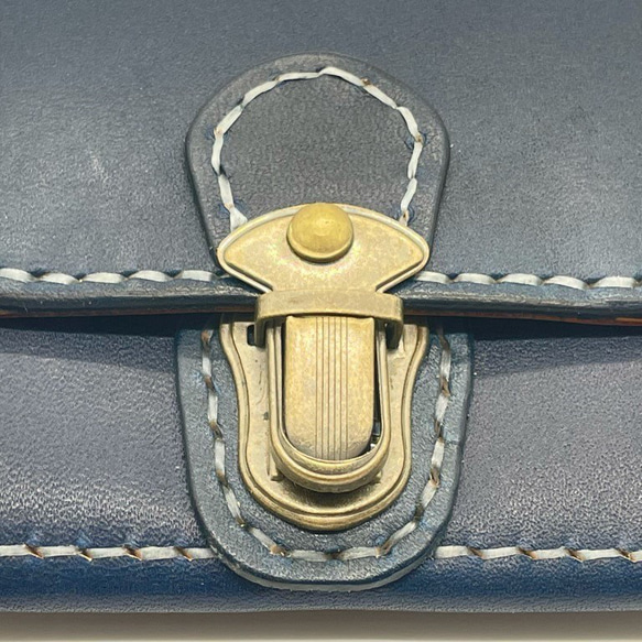 【22色から選べる・名入れ対応】革製ミニマルギャルソン財布　革色22色×ツートン×糸色15色×留め具3型 人気・おすすめ｜使いやすい・旅行におすすめ 品質保証 全国発送 日本国内発送・最短翌日お届け