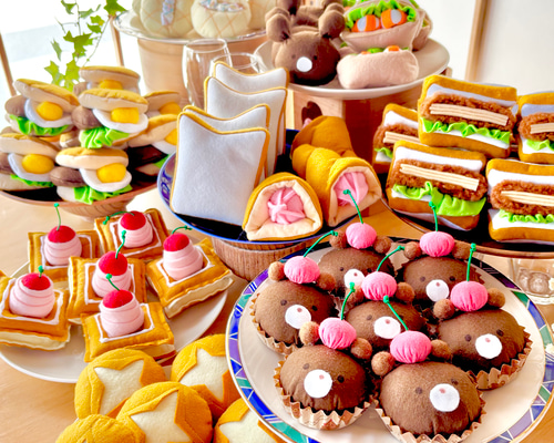 おままごと☆フェルトのおかわりパン②+⑥ おもちゃ・人形 banana