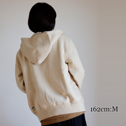 再出品】LATTE 裏起毛フルジップパーカー（ベージュ） パーカー FLUKE