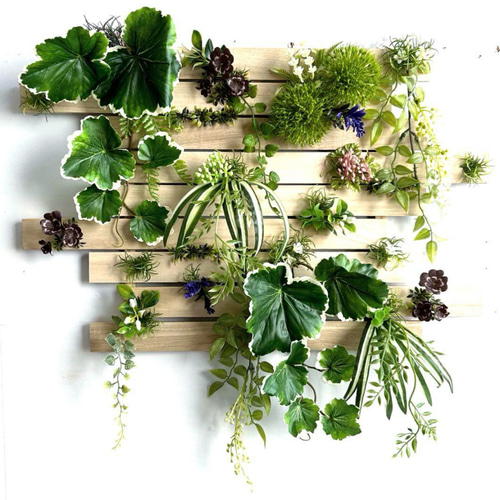 光触媒加工 除菌消臭ウォールグリーン フェイクグリーン 格子3 多肉