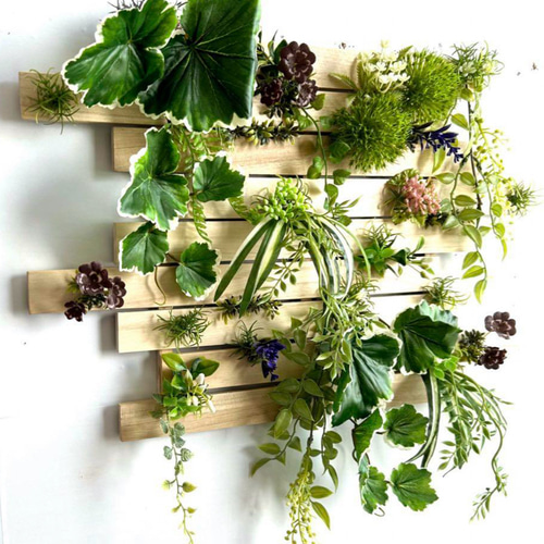 光触媒加工 除菌消臭ウォールグリーン フェイクグリーン 格子3 多肉