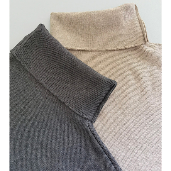 【5色】ハイネックセーター　ニットセーター　シンプルセーター　#L085 5枚目の画像