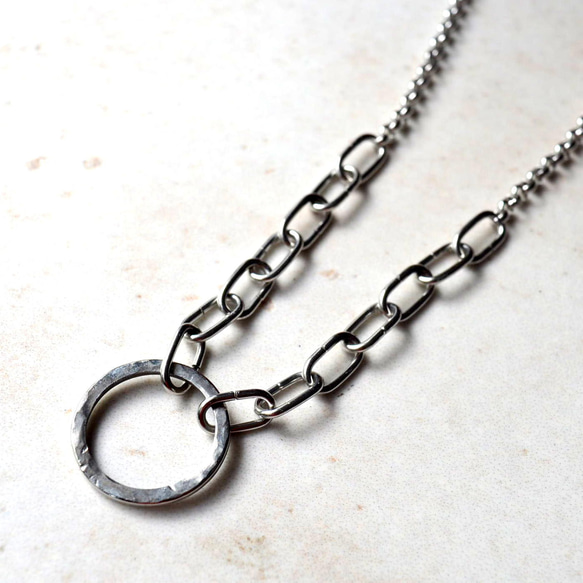 再次上架簡約不鏽鋼面具鍊眼鏡鏈眼鏡項鍊銀色男士金屬過敏相容 第3張的照片