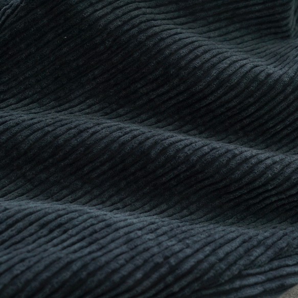 コーデュロイキャンプワークパンツ/ブラック/遠州織物 9枚目の画像