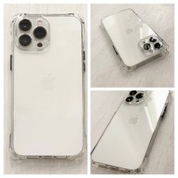 ボールチェーン スマホショルダー ゴールド シルバー　ストラップ クリアケース iPhoneケース ショルダーストラップ 4枚目の画像