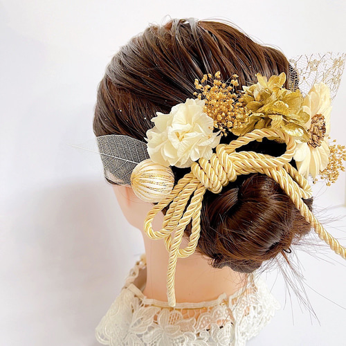 成人式 髪飾り 成人式髪飾り ヒマワリS 卒業式髪飾り 七五三髪飾り