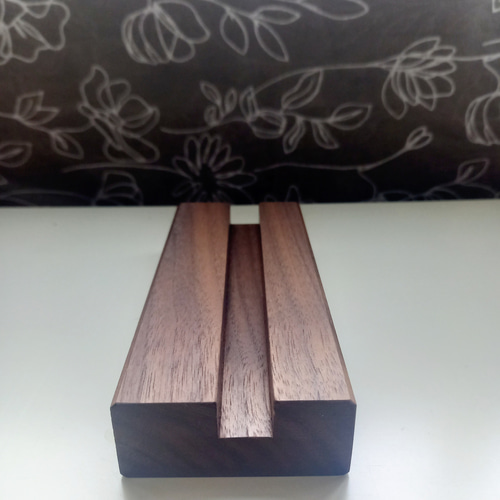 木製スマホスタンド(大) 横置き ウォールナット その他インテリア雑貨