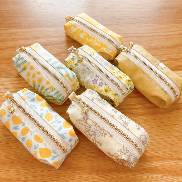 ランドセル キーホルダー レジ袋 ゴミ袋ポーチ イエロー リップポーチ