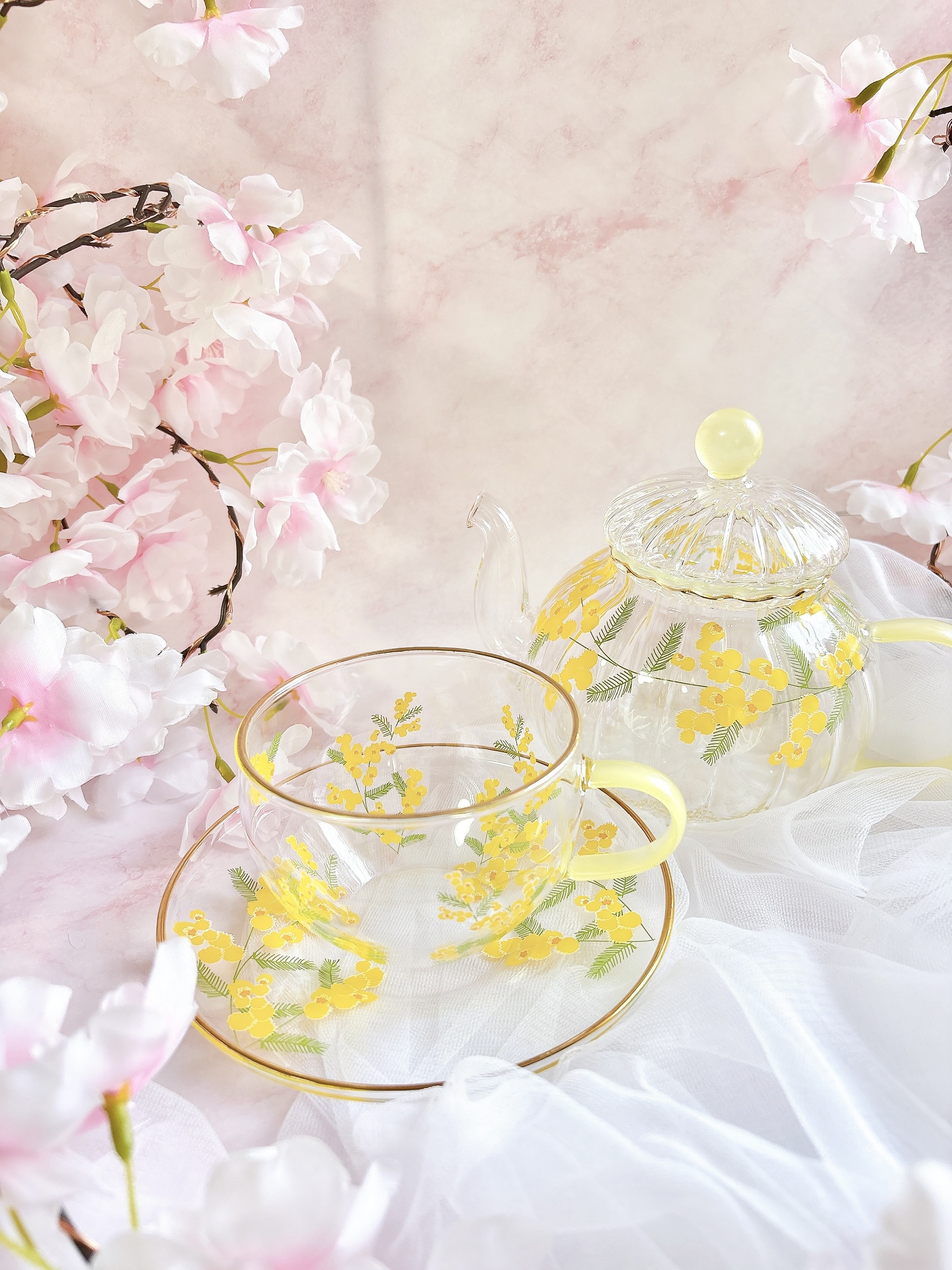 【美品】ガラス細工　ティーポット　工芸品　作家物　一点物　青紫