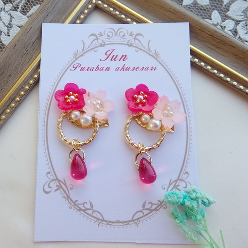 人気 ピアス イヤリング ダイヤ型 可愛い アクセサリー ハンドメイド 