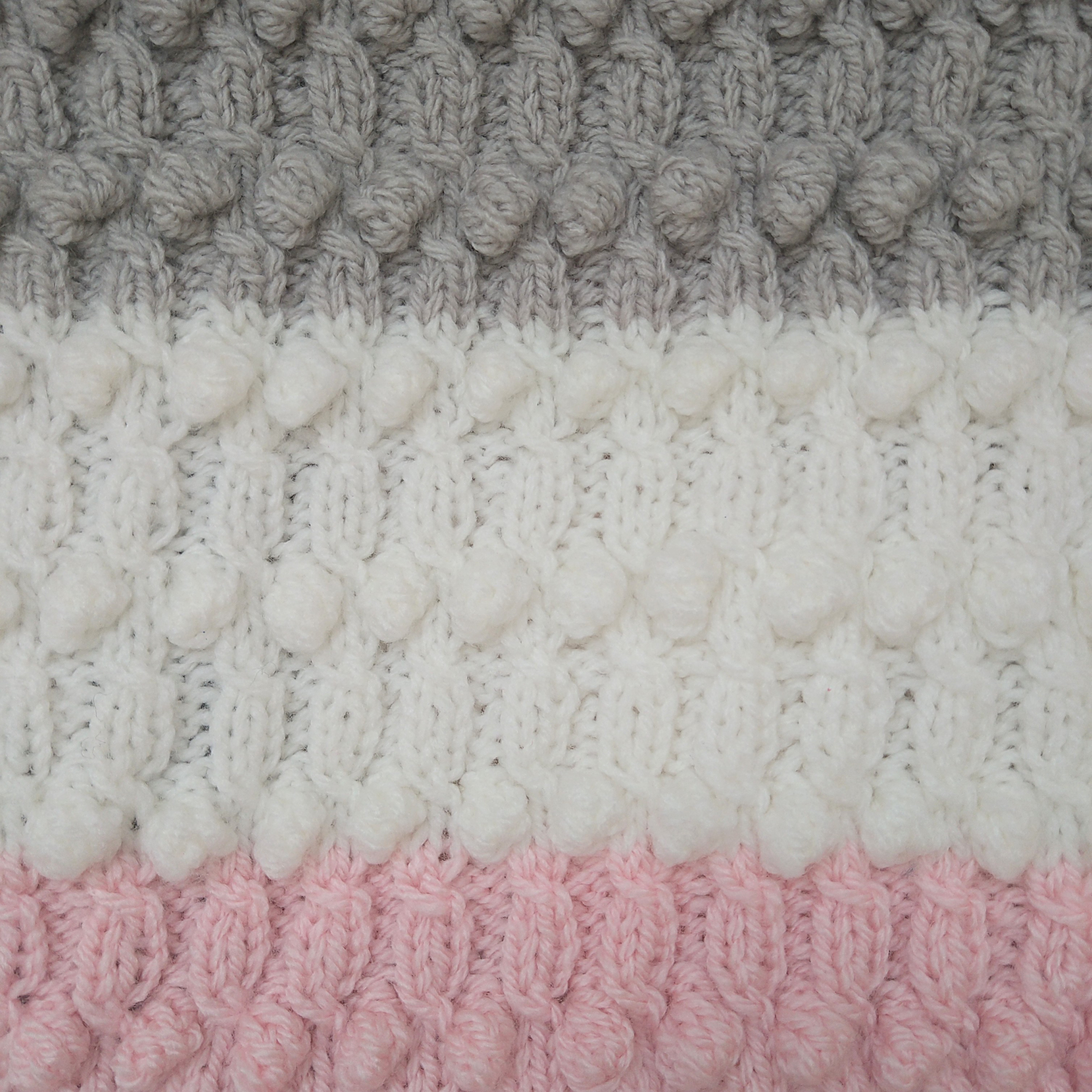 【送料無料】3色ドット＆ツイストネックウォーマー(ベビーピンク)