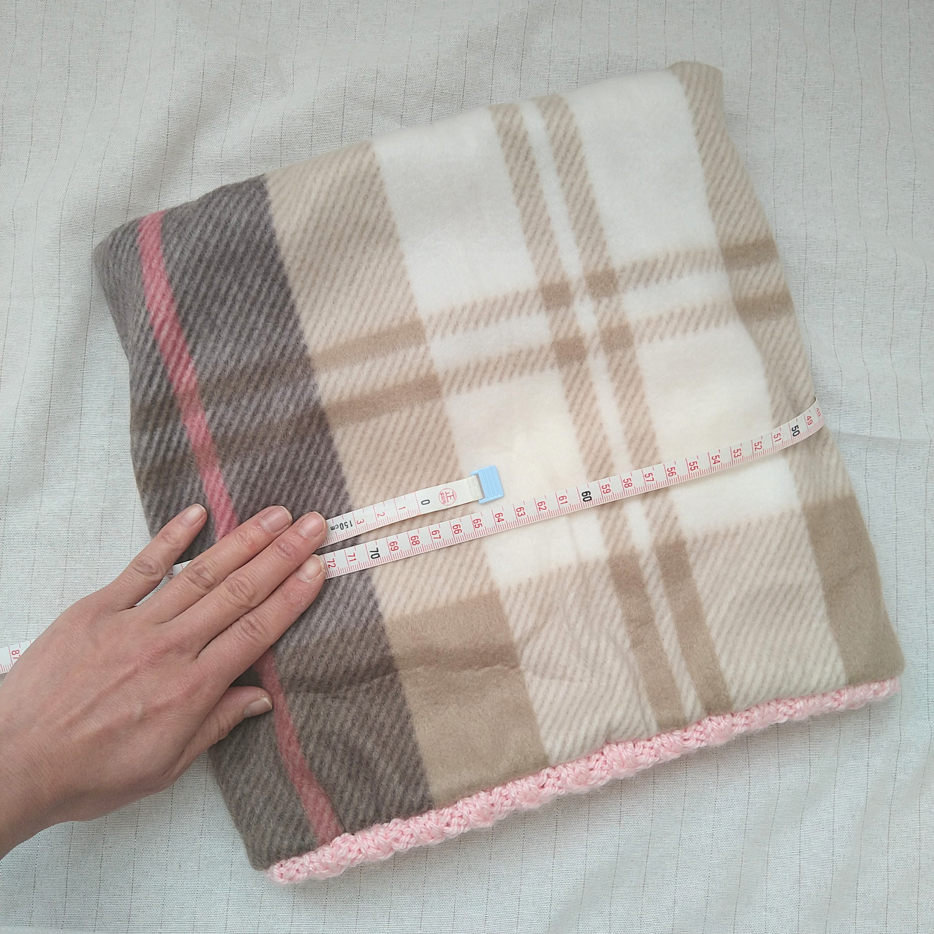 【送料無料】3色ドット＆ツイストネックウォーマー(ベビーピンク)