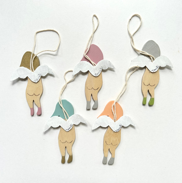 クリスマスオーナメントに☆『アンニュイ天使』 3枚目の画像