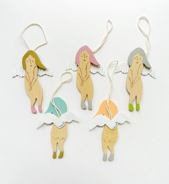 クリスマスオーナメントに☆『アンニュイ天使』 1枚目の画像