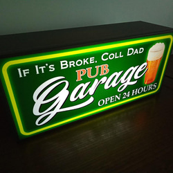 アメリカン ガレージ パブ スナック ビール 酒 GARAGE3 サイン 看板 置物 雑貨 LED2wayライトBOX 3枚目の画像