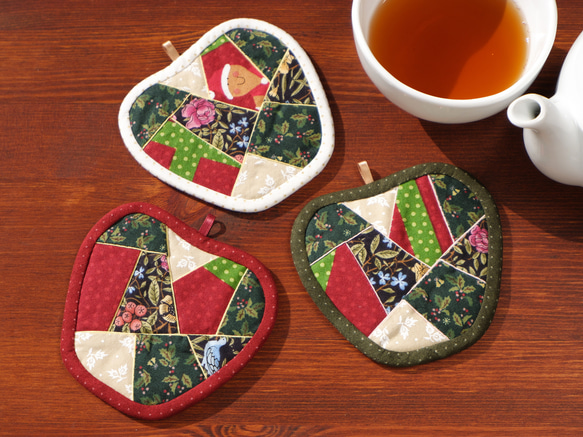 りんごのコースター（3枚組） ～Holy Night～ 5枚目の画像