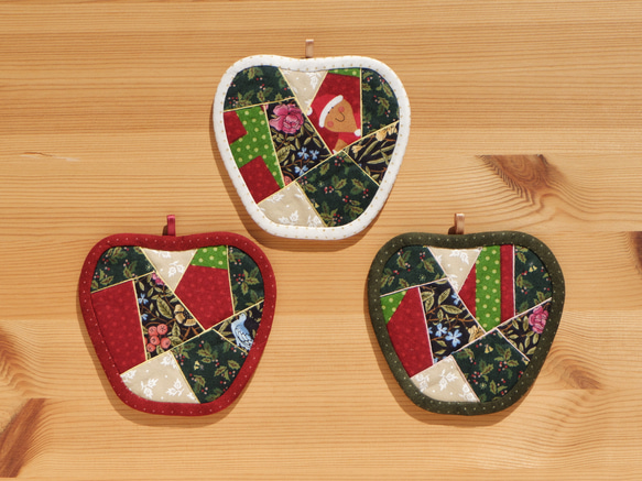 りんごのコースター（3枚組） ～Holy Night～ 2枚目の画像