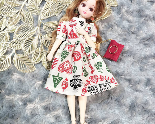 リカちゃん ワンピース *774　クリスマス o1080108015051717615.jpg