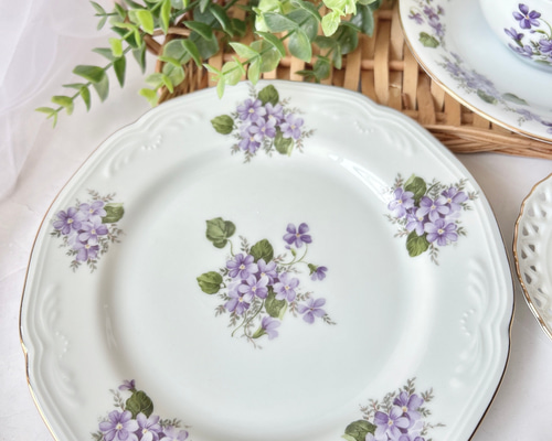 エレガント・スミレのプレート 中皿 ℒ𝓊𝒸𝒾ℴ𝓁ℯ 通販 13006257