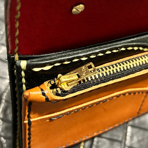 Gravy Leather 栃木レザー 本革 長財布 ファニー ホワイトハーツ Gravy Leather ネイティブ 本革 長財布 ファニー ホワイトハーツ