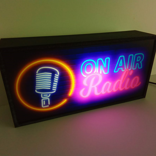 ON AIR オンエア ライブ 配信 ラジオ 生放送 サイン 看板 置物