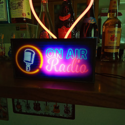 ON AIR オンエア ライブ 配信 ラジオ 生放送 サイン 看板 置物 雑貨 LED2wayライトBOX 7枚目の画像
