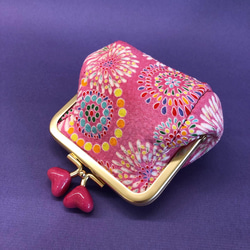 Nana手縫いのがま口：ピンクの泡  粉紅泡泡口金包/零錢包 第2張的照片