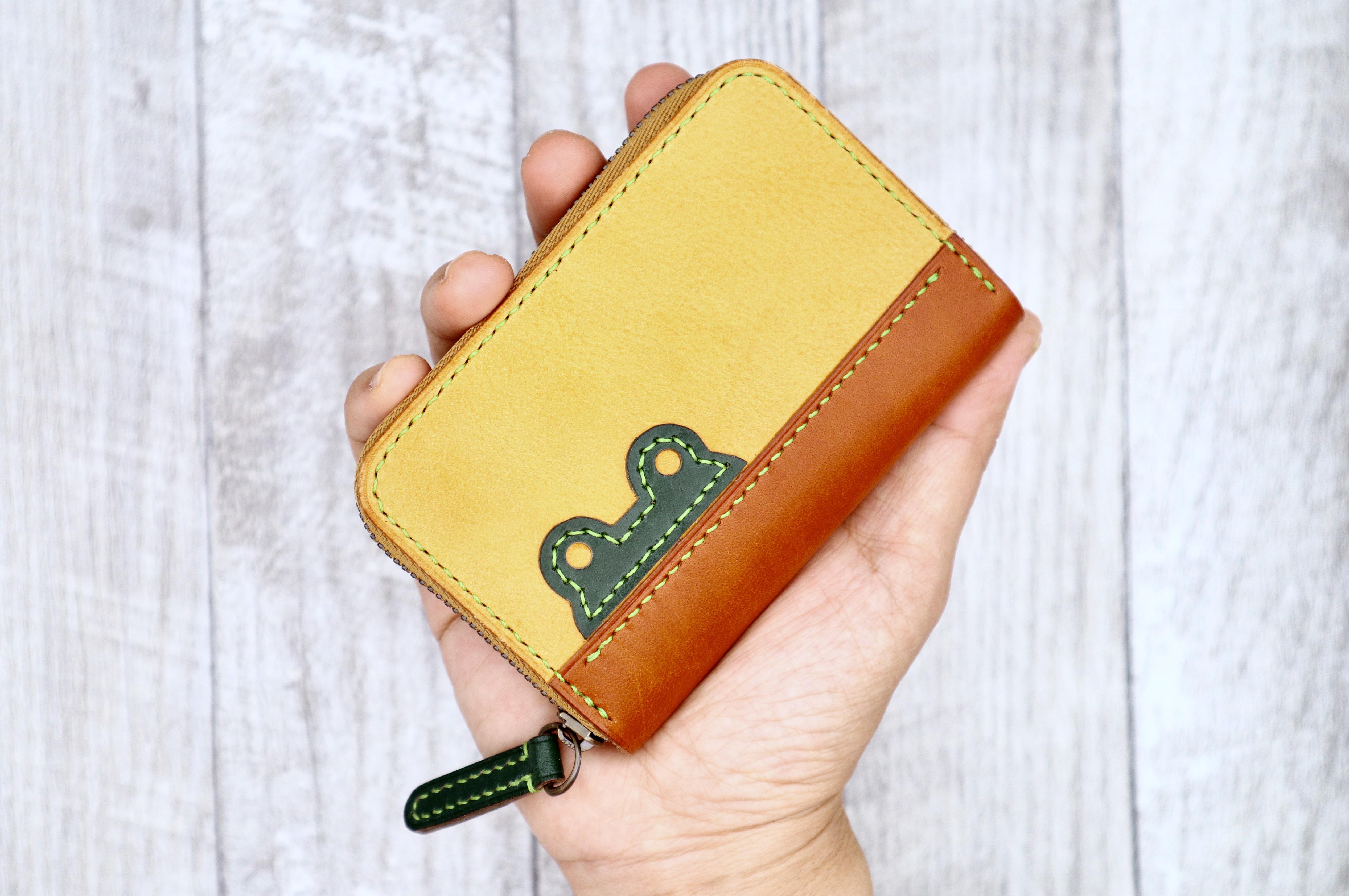 カエルちゃんのコンパクト財布・コインケース（ラウンドファスナー）