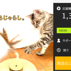 治愈一隻孤獨的貓的孤獨。太陽能貓玩具 Bocchijarashi 誕生了！ 第2張的照片