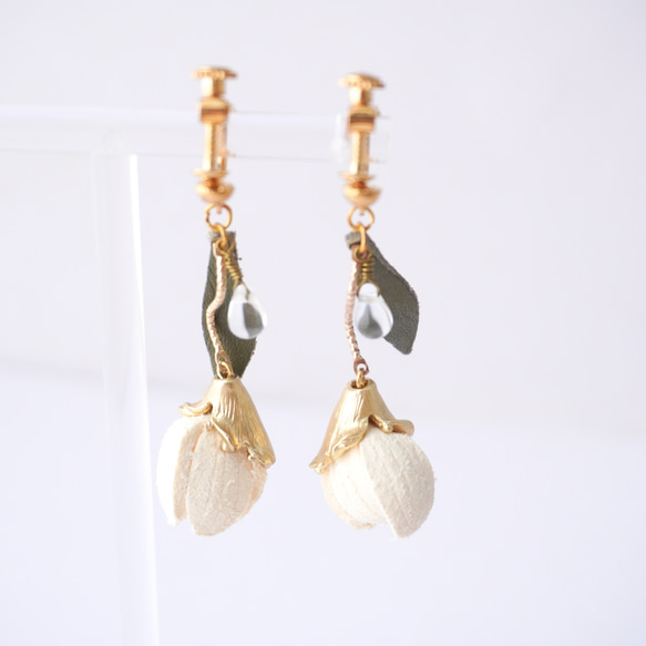 DECOLOVE 雑誌掲載 Snowdrop ピアス