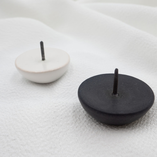 陶器製燭台 まめろうそく専用ろうそく立て 陶製燭台 EN キャンドル