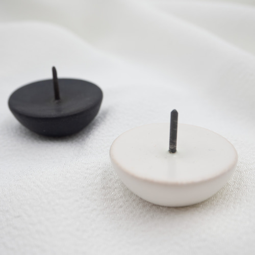 陶器製燭台 草灯 燭台 中 白 【陶器】2025011703 | Co mo feel