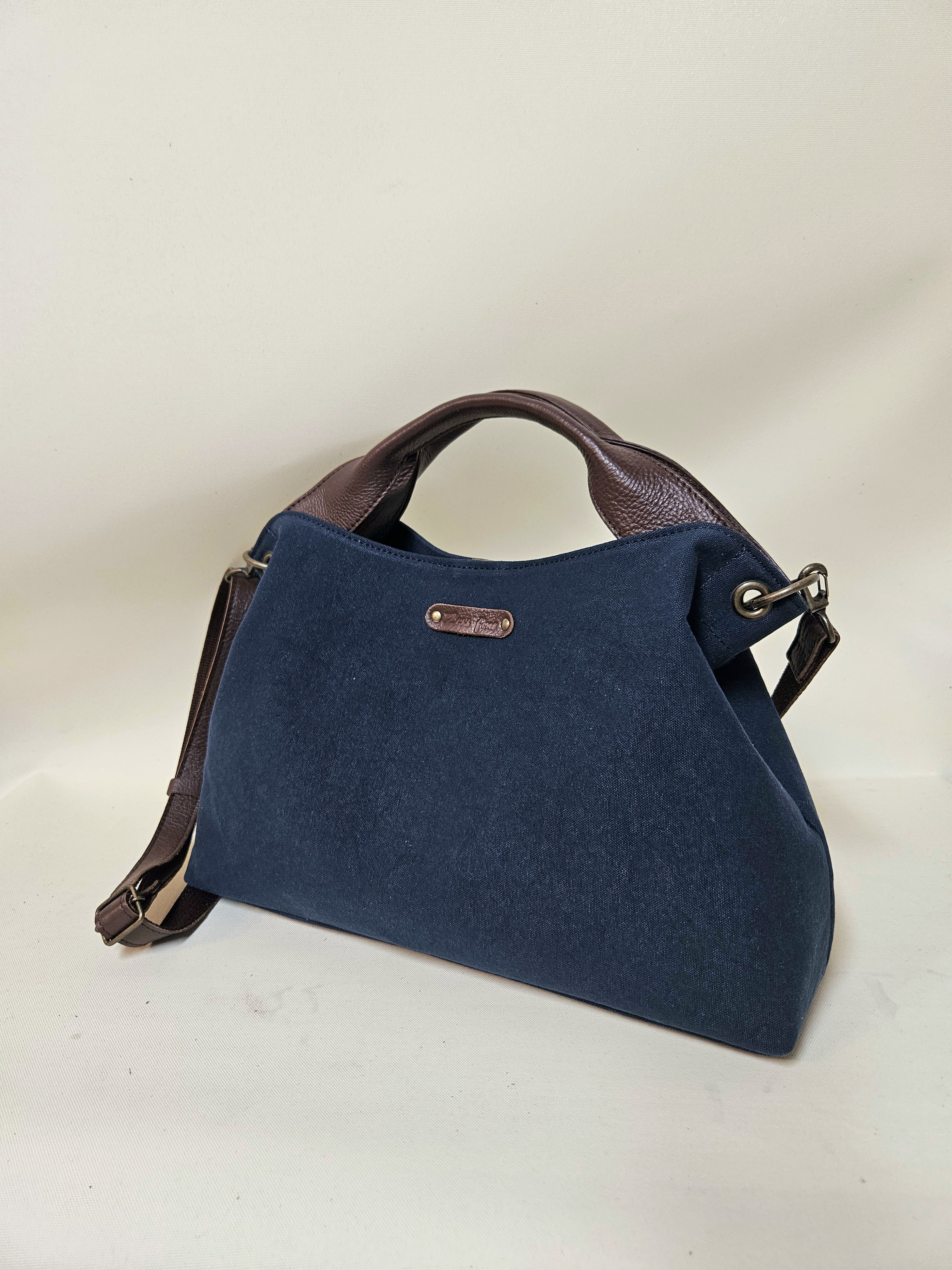 日本製 Zess fino トートショルダーバッグ ヌメ革使用2WAY 　店主ぽんきちの超大好きな色の組み合わせ