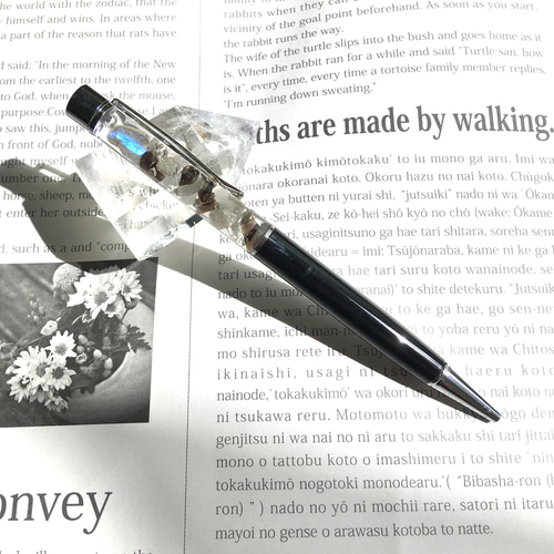 N163 / カスタムボールペン 天然石 ラピスラズリ