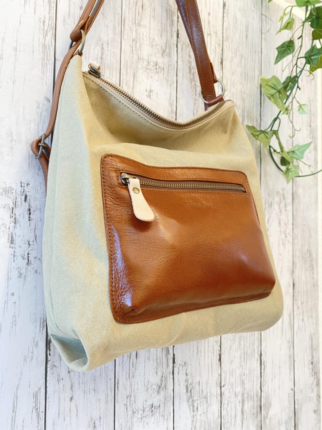 日本製　口元ファスナー開閉式リュック　4way❗️❗️　 色の組み合わせ自由で遊び心いっぱい