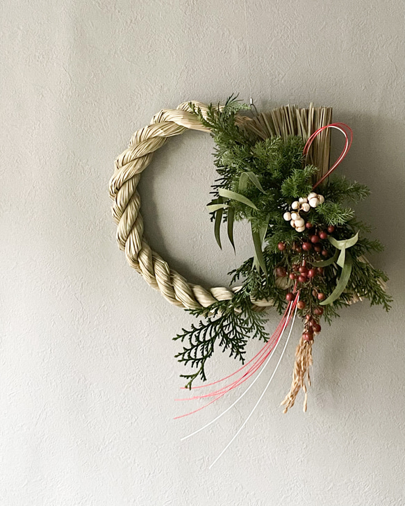 しめ縄 リース 紅白 しめ縄・しめ飾り JUGGLERS 通販 13010854｜Creema