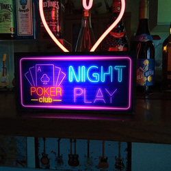 トランプ ポーカークラブ カジノ マジック カフェ バー サイン 看板 置物 雑貨 LED2wayライトBOX 6枚目の画像