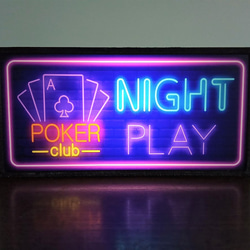 トランプ ポーカークラブ カジノ マジック カフェ バー サイン 看板