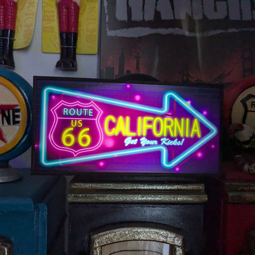 アメリカン ルート66 カリフォルニア ダイナー 標識 サイン 看板